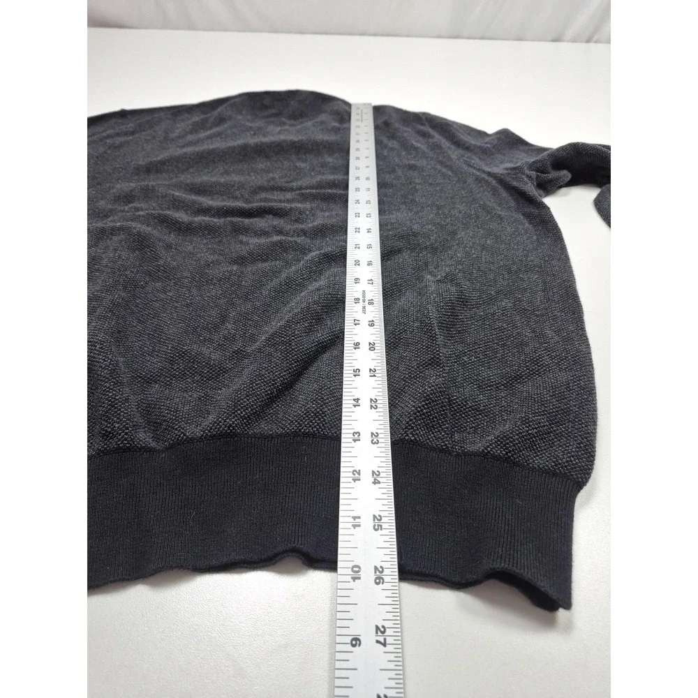 Polo Ralph Lauren Sweater Mens Large Gray Pima Cotton Crewneck Knit Pullover